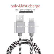 Beliebteste Kabel Nylon geflochtene USB-Kabel Typ c 3.1 Kabel in China hergestellt
